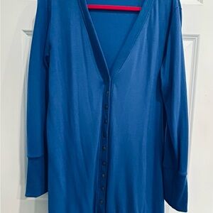 NWOT Women's Blue Button-Up Cardigan